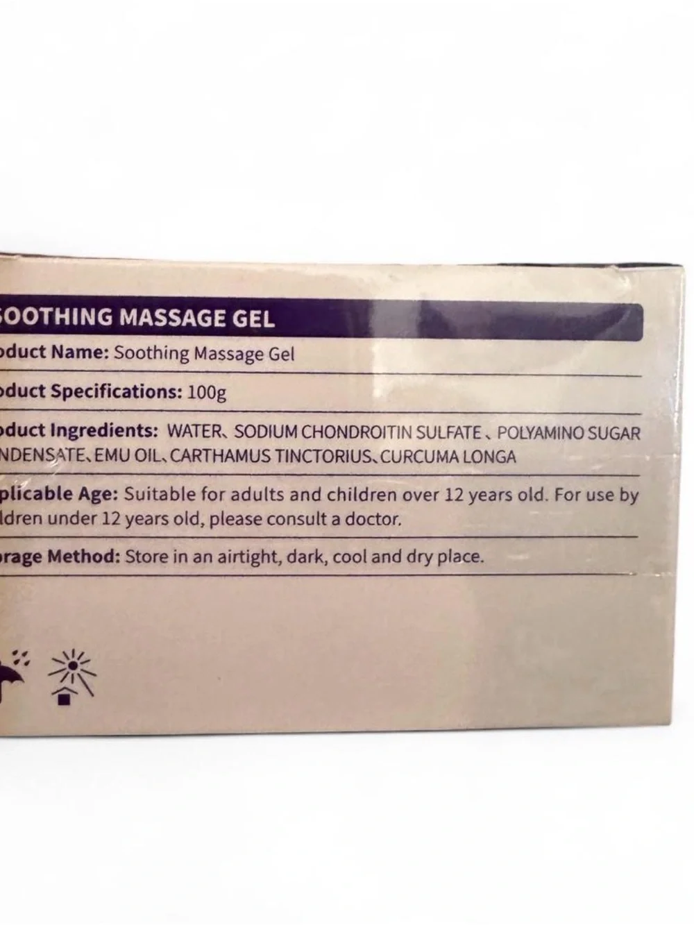 Soothing Purple Massage Gel - Hydrating Body & Massage Gel